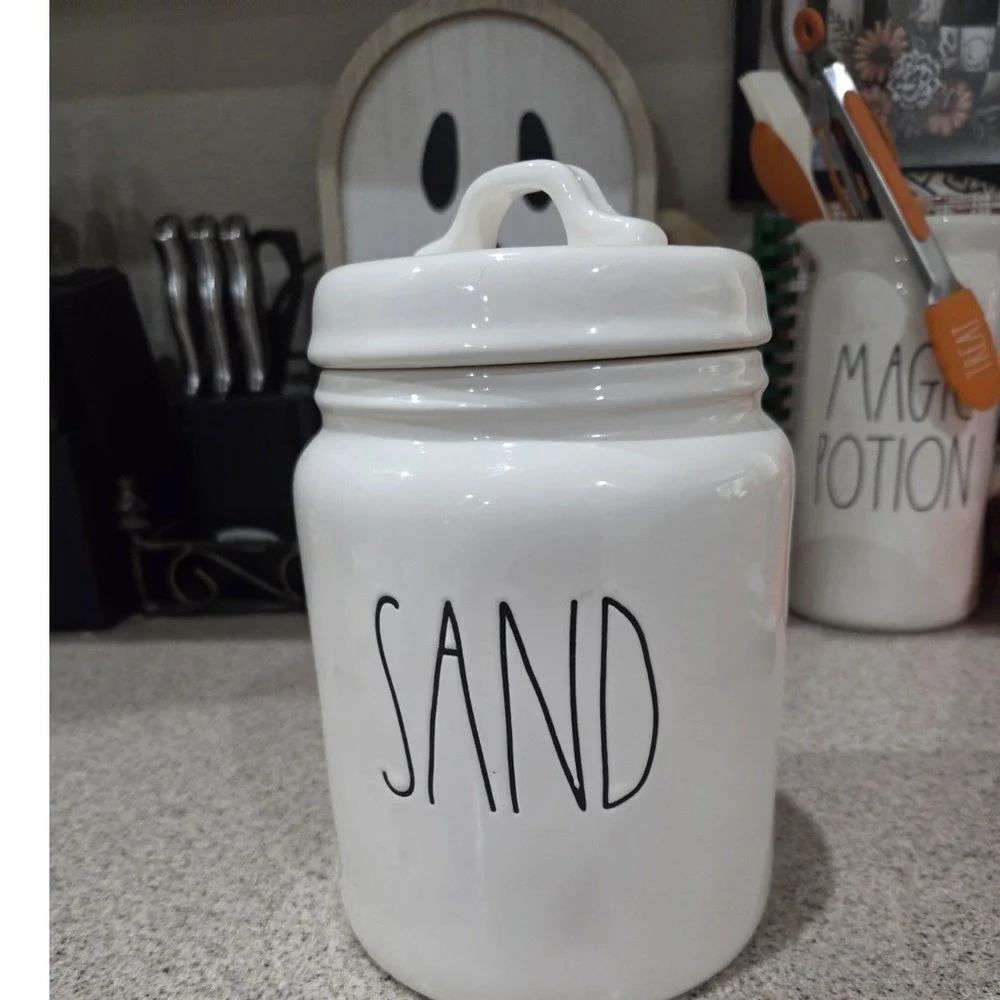 Rae Dunn Sand‎ Beach Ceramic Canister Summer Coastal Nautical